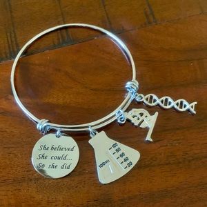 🌸 3 for $10 🌸 Women in STEM Science Charm Bracelet